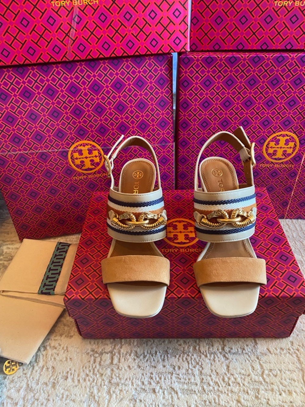 Tory Burch Jessa Block Heel Sandals